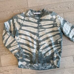 Proenza schouler white label green & cream Tie-Dye Sweatshirt 100% cotton S